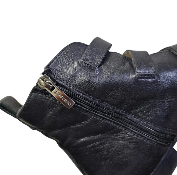 Jimmy Choo Ankle Boots Marlin Cream Snake Print &‎ Black Leather - Picture 8 of 16